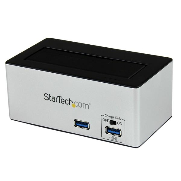 StarTech.com SDOCKU33HB Dockningsstation för lagringsenhet Svart, Silver