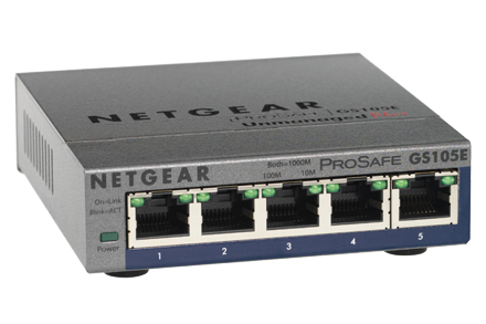NETGEAR 5-Port ProSAFE Gigabit PoE Plus Managed L2 Gigabit Ethernet (10/100/1000) Power over Ethernet (PoE) Grey