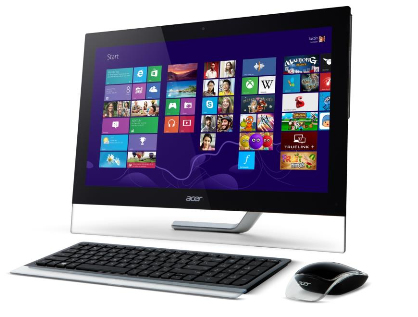 Acer Aspire MS308 Intel® Core™ i5 i5-3210M 58.4 cm (23") 1920 x 1080 pixels Touchscreen All-in-One PC 8 GB DDR3-SDRAM 1 TB HDD Windows 8 Black, Silver