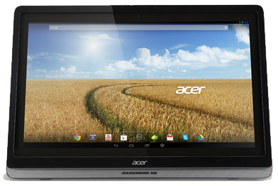Acer DA 241HL NVIDIA Tegra T33 61 cm (24") 1920 x 1080 pixels Touchscreen All-in-One PC 1 GB DDR3-SDRAM 16 GB Flash Android 4.2 Black