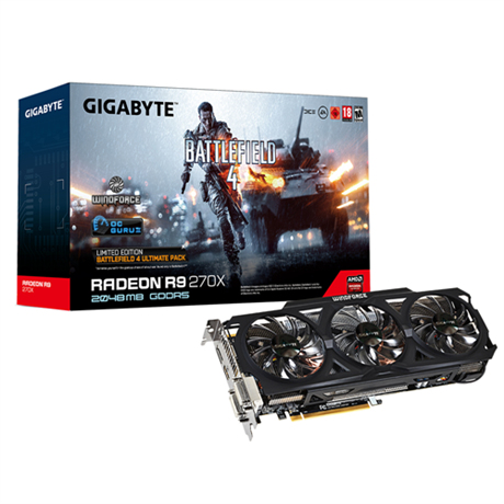 GIGABYTE GVR927XO2D-GA-G graphics card AMD Radeon R9 270X 2 GB GDDR5