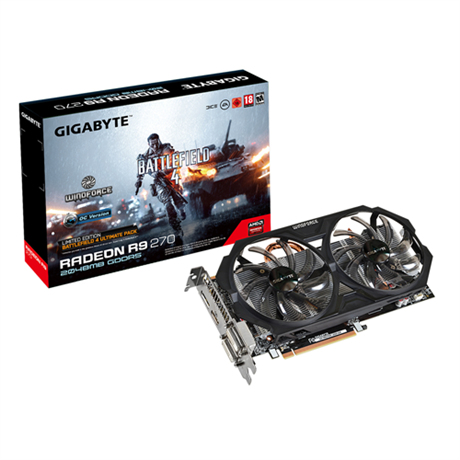 GIGABYTE GVR927O2GD-GA-G graphics card AMD Radeon R9 270 2 GB GDDR5