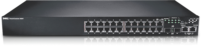 DELL PowerConnect 3524 Gestito L2 Fast Ethernet (10/100) 1U Nero