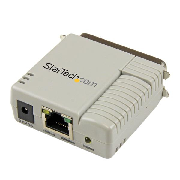 StarTech.com 1-Port 10/100 Mbps Parallel Network Print Server - Fast Centronics Ethernet Printer Server Adapter - Windows 10 (PM1115P2) - Print server - parallel - 10/100 Ethernet - beige - for P/N: SVA5H2NEUA