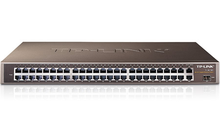 TP-Link 48-Port 10/100Mbps + 3-Port Gigabit Switch Unmanaged Black