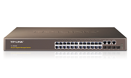 TP-Link 24-Port Gigabit L2 Fully Managed Switch with 4 SFP Slots