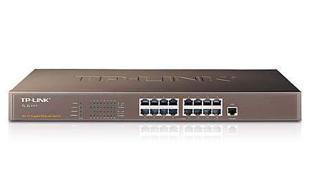 TP-Link 16-Port 10/100Mbps + 1-Port Gigabit Switch Unmanaged