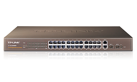 TP-Link 24-Port 10/100Mbps + 4-Port Gigabit Web Smart Switch Managed