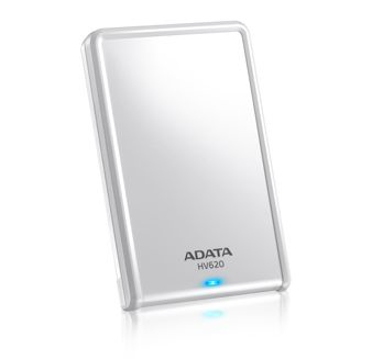 ADATA 1TB HV620 external hard drive 2.5″ USB 3.2 Gen 1 (3.1 Gen 1) White image 1