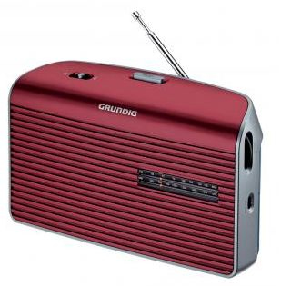 Grundig Music 60 Personal Analog Röd, Silver