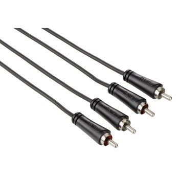 Hama Cinch Stereo cavo audio 15 m 2 x RCA Nero