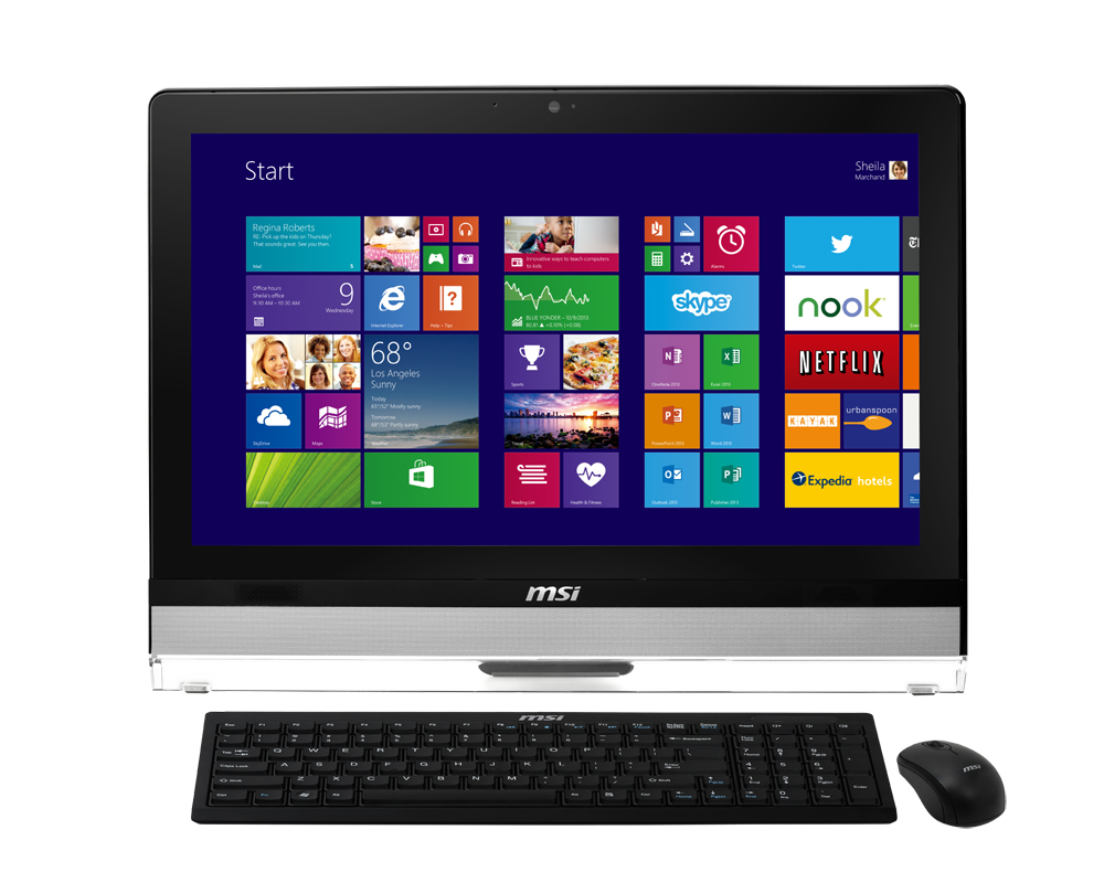 MSI Wind Top AE221G-010RU All-in-One PC/workstation Intel® Core™ i3 i3-4130 54.6 cm (21.5″) 1920 x 1080 pixels 4 GB DDR3-SDRAM 500 GB HDD NVIDIA® GeForce® GT 740M Windows 8 Black image 1
