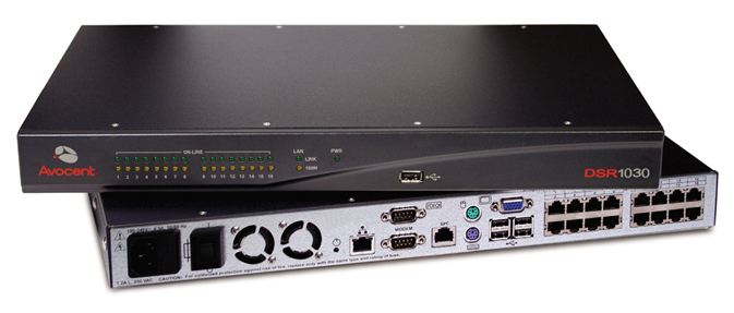 Vertiv DSR1030 KVM switch Black