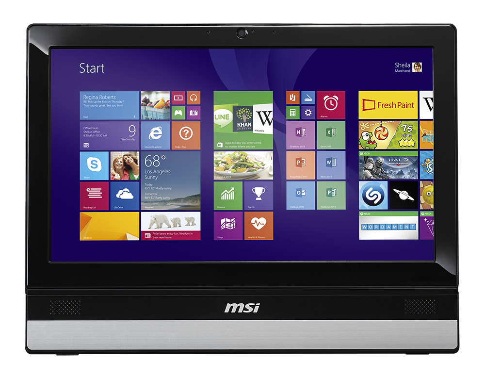 MSI Adora Adora20 2M-008TW Intel® Pentium® 3550M 49.5 cm (19.5″) 1600 x 900 pixels All-in-One PC 4 GB DDR3L-SDRAM 500 GB HDD Windows 8.1 Black, Silver image 1