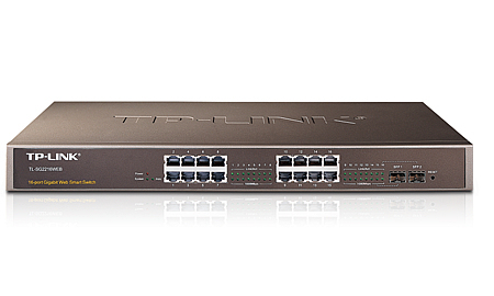 TP-Link 16-Port Gigabit Web Smart Switch with 2 Combo SFP Slots Managed