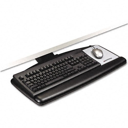 3M Adjustable Keyboard Tray AKT90LE - Keyboard/mouse arm mount tray - black
