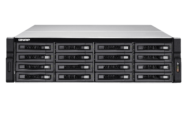 QNAP TS-EC1680U-RP NAS/storage server Rack (3U) Intel® Xeon® E3 V3 Family 4 GB DDR3 0 TB QNAP Turbo System Grey