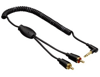 Hama 0.75m 2 x RCA - 3.5mm m/m cavo audio 075 m Nero