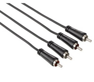Hama 00122273 cavo audio 3 m 2 x RCA Nero