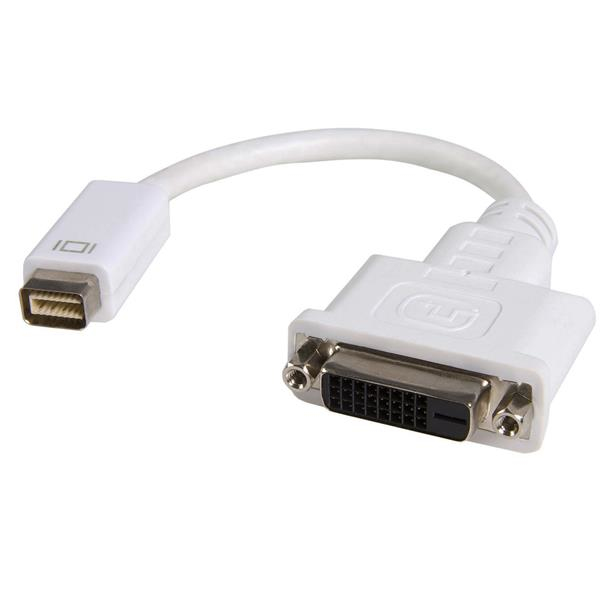Adaptador de Video Mini DVI a DVI-D (24+1) Startech, para iMac y Macbook. MDVIDVIMF