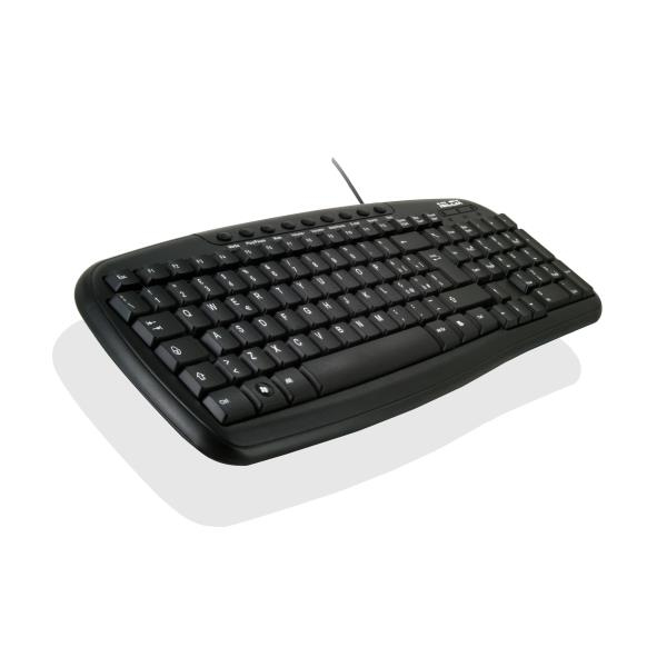 NILOX MULTIMEDIA KEYBOARD KT20 USB BK