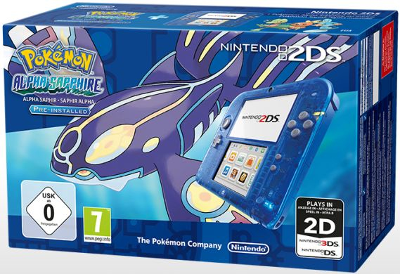 Nintendo 2DS + Pokémon Alpha Sapphire — vue 1 sur 3