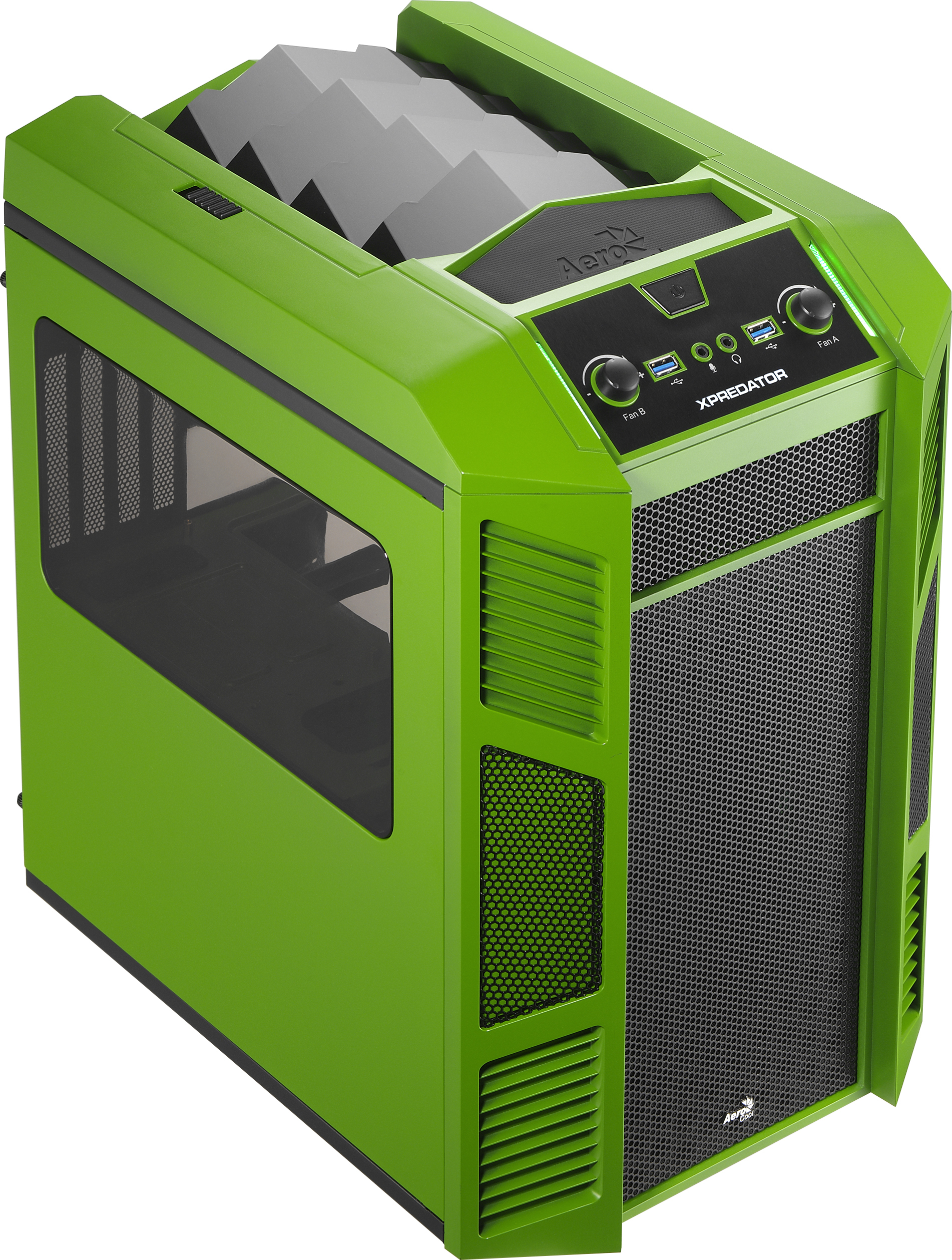 Aerocool XPredator Cube Black, Green image 1