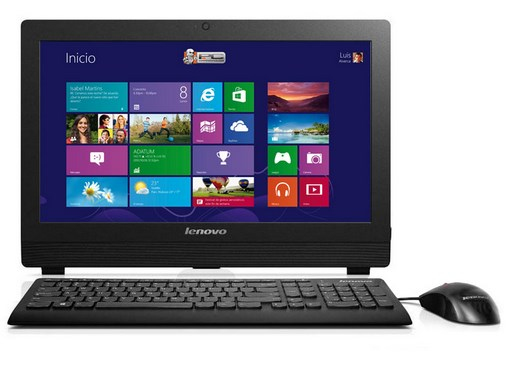 Lenovo ThinkCentre S20-00 Intel® Pentium® J2900 49.5 cm (19.5″) 1600 x 900 pixels All-in-One PC 4 GB DDR3-SDRAM 500 GB HDD Windows 8.1 with Bing Black image 1