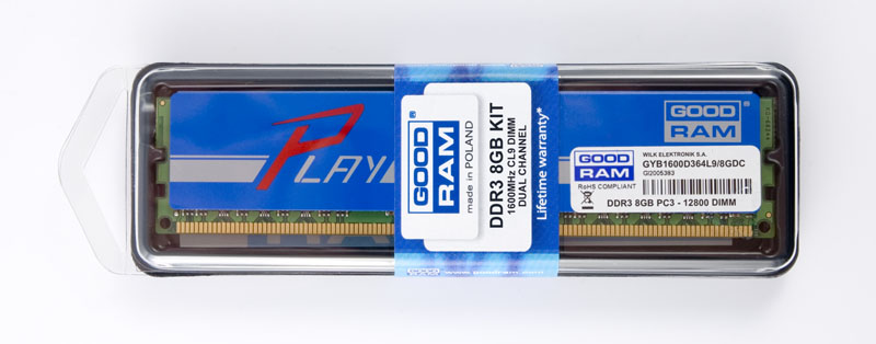 Goodram GYB1600D364L9/8GDC memory module 8 GB 1 x 8 GB DDR3 240-pin DIMM image 1