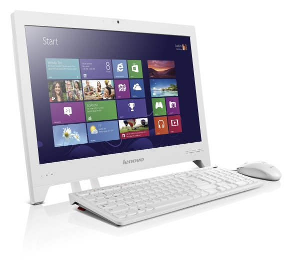 Lenovo IdeaCentre C240 Intel® Celeron® 847 47 cm (18.5″) 1366 x 768 pixels All-in-One PC 2 GB DDR3-SDRAM 500 GB HDD Windows 8 Wi-Fi 4 (802.11n) White image 1