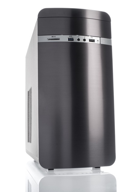 itek Otto Mini Tower Black, Silver image 1