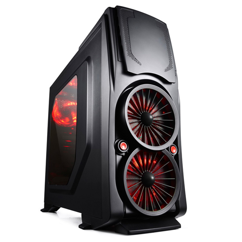 itek Bi-Turbo Midi Tower Red image 1