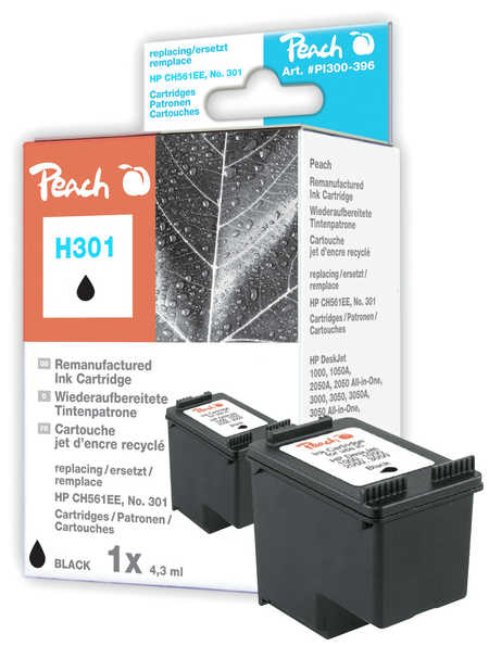 Peach 316238 cartuccia d'inchiostro 1 pz Nero