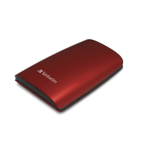 Verbatim 320GB USB Portable Hard Drive - Red external hard drive 5400 RPM 2.0