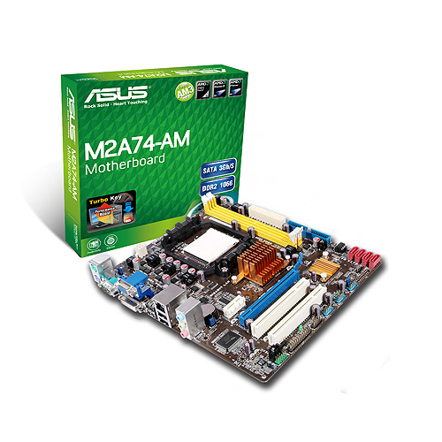 ASUS M2A74-AM motherboard AMD 740G Socket AM2 micro ATX