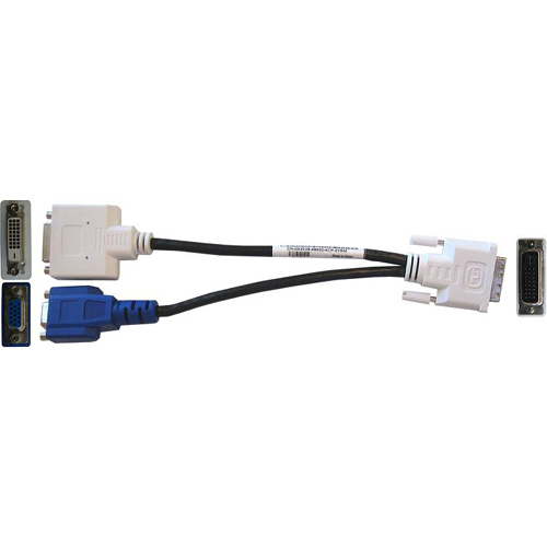 DELL 490-10758 video cable adapter DVI DVI + VGA (D-Sub)