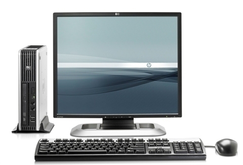HP dc7900 USFF + LE1901w Intel® Pentium® E5300 2 GB DDR2-SDRAM 160 GB Intel® GMA 4500M Windows Vista Business PC