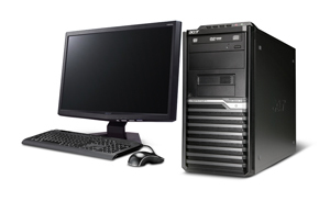 Acer Veriton M480G Intel® Core™2 Duo E6300 2 GB DDR3-SDRAM 320 GB Intel® GMA 4500M Windows Vista Business Tower PC image 1
