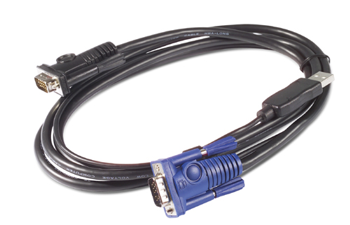 APC KVM USB Cable - 25 ft (7.6 m) KVM-kablar Svart 7,6 m