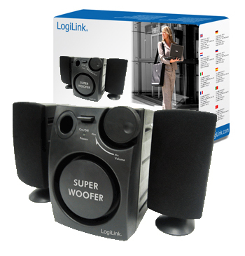 LogiLink 2.1 Speaker System speaker set 9 W Black 2.1 channels image 1