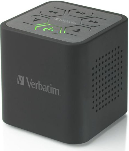 Verbatim Bluetooth Audio Cube Stereo portable speaker Black 2 W image 1