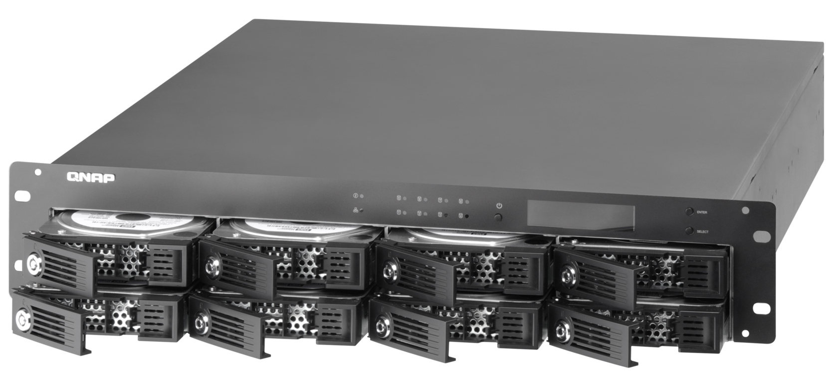 QNAP TS-809U-RP Turbo NAS Intel® Core™2 Duo 2 GB 0 TB