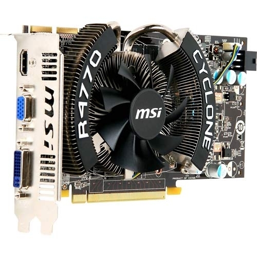 MSI R4770 CYCLONE graphics card AMD GDDR5