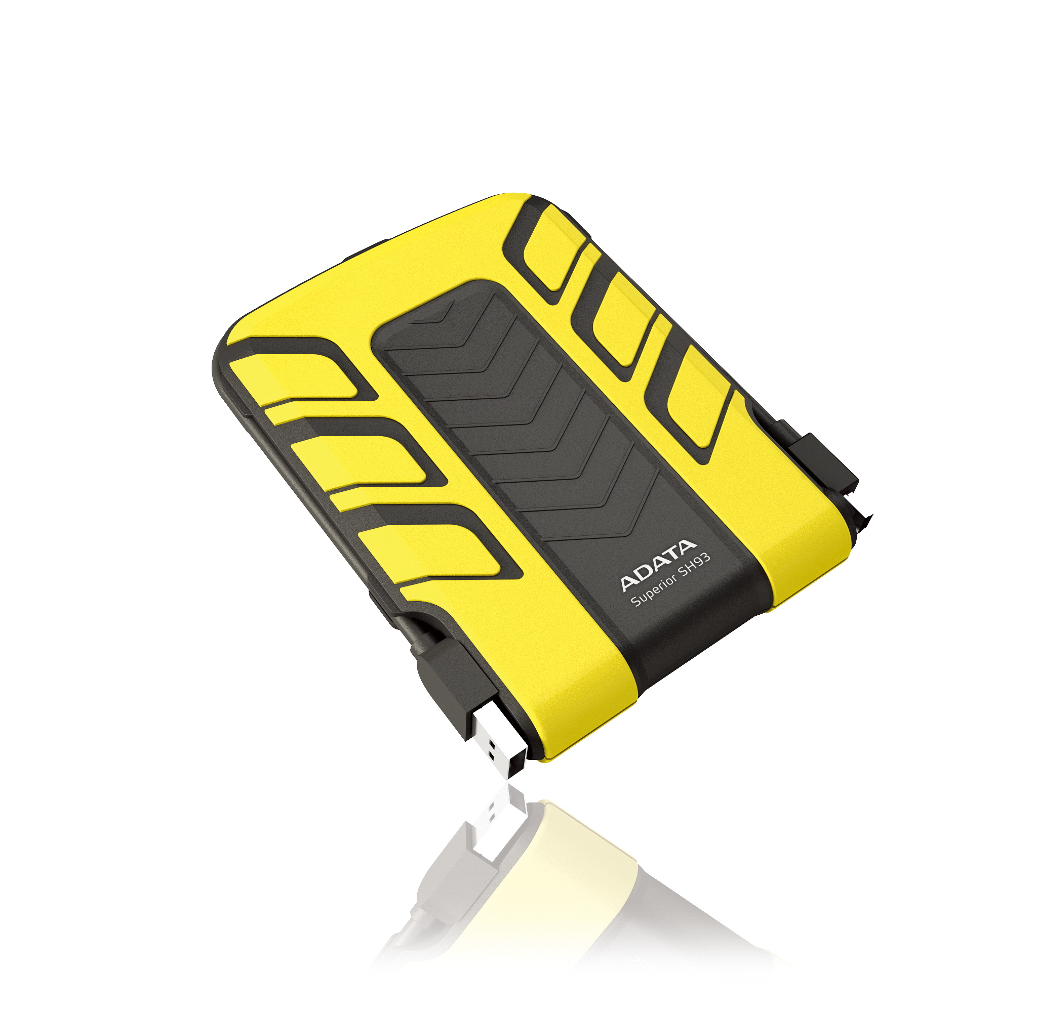 ADATA SH93 Portable 500GB external hard drive 2.5" USB 2.0 Black, Yellow