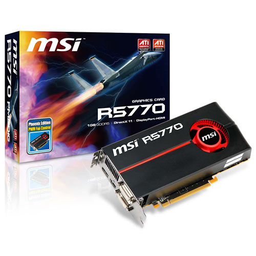 MSI R5770-PM2D1G graphics card 1 GB GDDR5