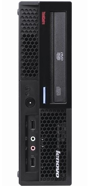 Lenovo ThinkCentre M58 USFF (8820AJG), FR Intel® Core™2 Duo E7500 2 GB DDR3-SDRAM 320 GB Intel® GMA 4500M Windows 7 Professional PC Black