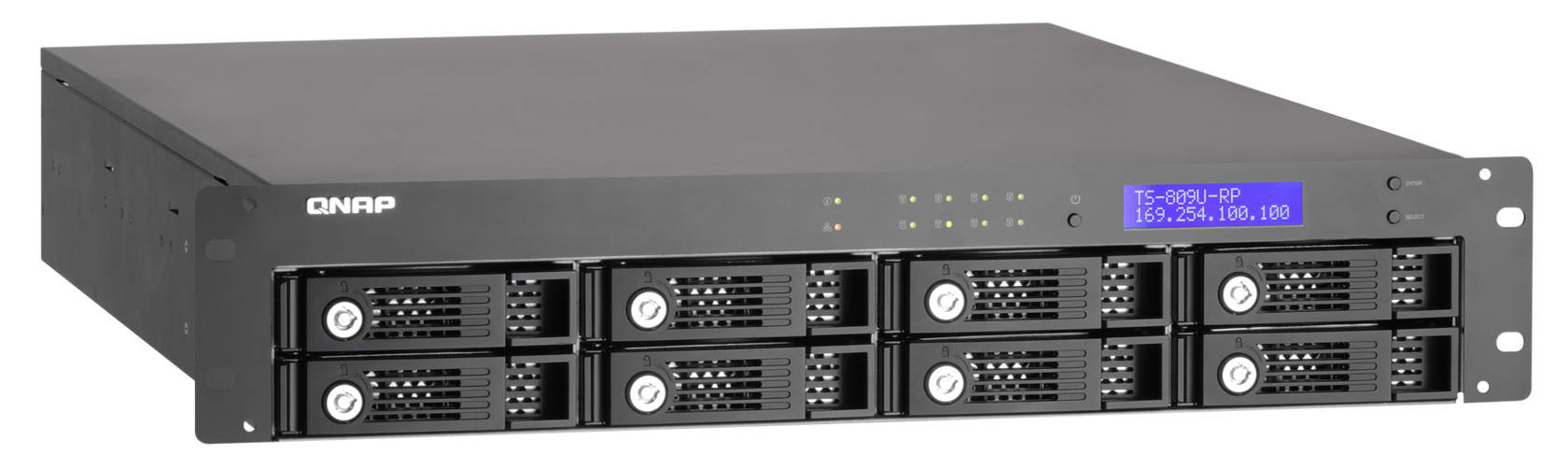 QNAP TS-809U-RP Turbo NAS Intel® Core™2 Duo 2 GB 0 TB