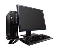 Lenovo ThinkCentre M58 + SAMW22 Intel® Core™2 Duo E8400 2 GB DDR3-SDRAM 250 GB Intel® GMA 4500M Windows 7 Professional SFF PC