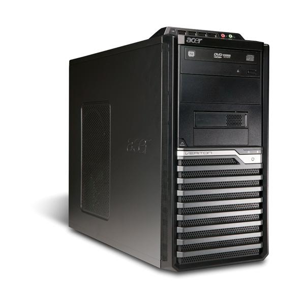 Acer Veriton M421G – Win7, X2 250 AMD Athlon II X2 2 GB DDR2-SDRAM 320 GB AMD Radeon HD 3200 Windows 7 Professional Tower PC Black image 1