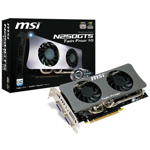 MSI Geforce 250 GTS Twin Frozr 1GB DDR3 GDDR3
